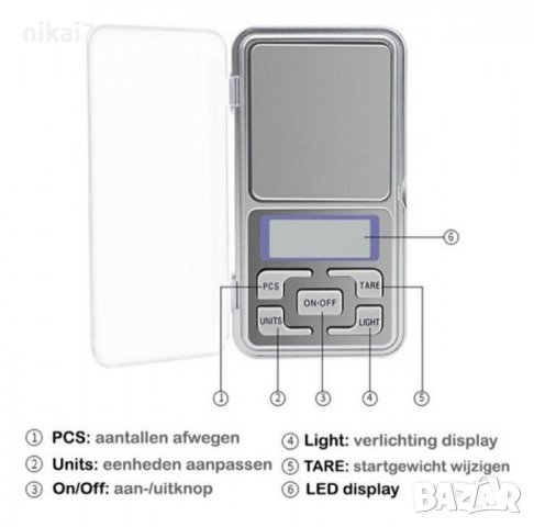 електронна везна преносима прецизна с точност 0,01-200/300/400/500гр, снимка 7 - Везни - 37643093