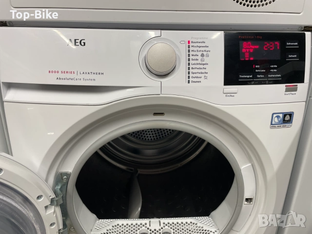 Сушилня AEG 8000 Series LAVATHERM A++ 8кг, снимка 4 - Сушилни - 53514079