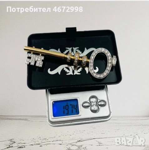 Златен ключ висулка медальон 14 к, снимка 10 - Колиета, медальони, синджири - 53266350