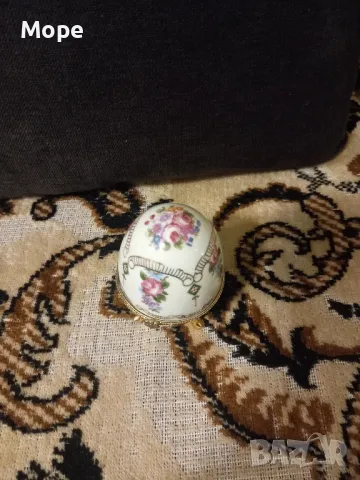 Порцеланово яйце LIMOGES, снимка 3 - Декорация за дома - 50352076