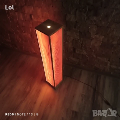 Декоративна  лампа. Ръчна изработка, снимка 5 - Лед осветление - 50475457