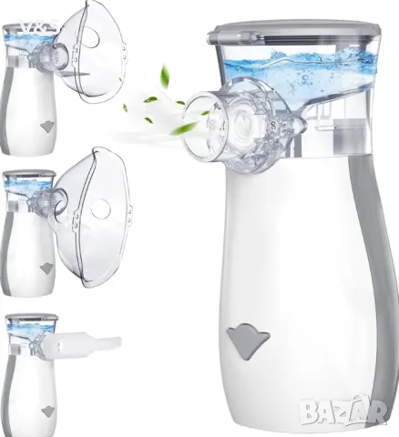 Безшумен преносим аерозол, инхалатор машина за възрастни, USB-C презареждаем преносим аерозол