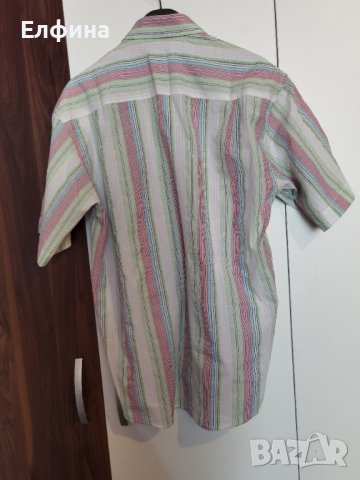 Мъжка риза с къс ръкав BOSS HUGO BOSS, снимка 2 - Ризи - 38117005