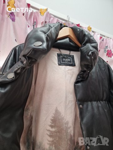 Кожено яке Guess, снимка 3 - Якета - 42427639