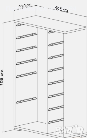 Шкаф за играчки, ново в кашон, снимка 3 - Шкафове - 52298201