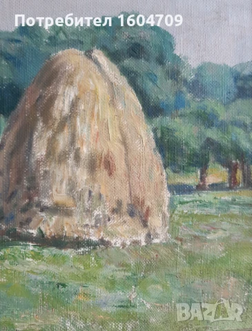 Стара картина Никола Димитров, снимка 2 - Картини - 50566199