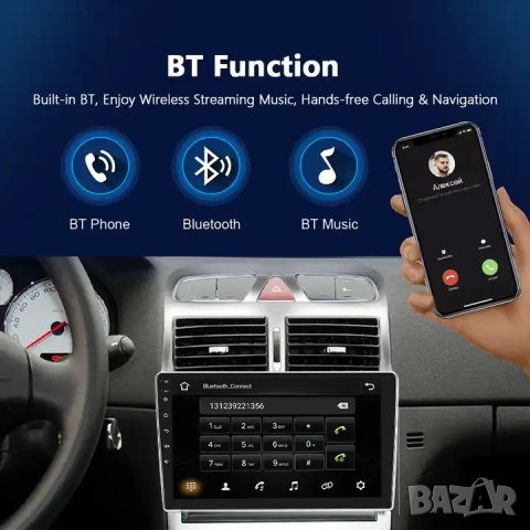 Мултимедия, за Peugeot 307, Двоен дин, Навигация, дисплей, 2 Дин, плеър, екран, Android, Пежо 307, снимка 7 - Аксесоари и консумативи - 43518218