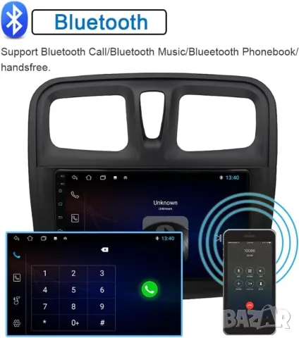 Мултимедия за, Dacia Sandero, Logan 2, Навигация, Android, Renault, Sandero, DACIA, 2 DIN, двоен дин, снимка 10 - Аксесоари и консумативи - 48743321