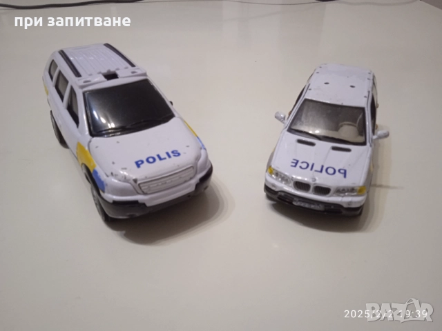2 бр. линейки пластмасови, 16 см. и 2 полицейски джипа 11-13 см. Volvo XC 90 и BMW X5 , снимка 4 - Коли, камиони, мотори, писти - 51516301