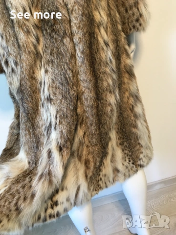 Meiko Fell екстравагантно палто косъм заек леопард принт, снимка 7 - Палта, манта - 53444950