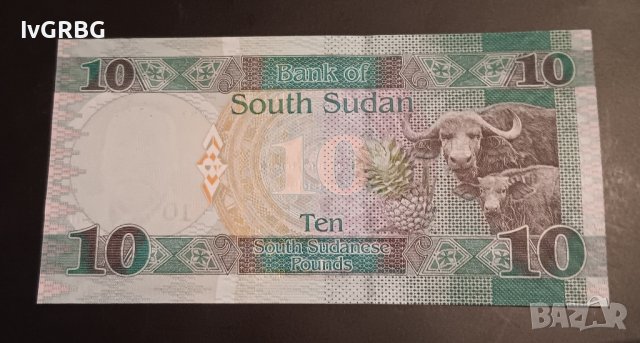 10 паунда Южен Судан 2016 банкнота от Африка , снимка 3 - Нумизматика и бонистика - 43794823