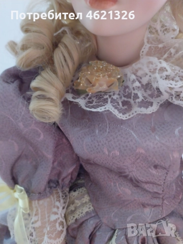 Винтидж колекционерска порцеланова кукла Андреа Alberon Collection нова висока, снимка 15 - Декорация за дома - 52043519