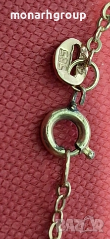 Златна верижка с висулка, снимка 6 - Колиета, медальони, синджири - 52879506