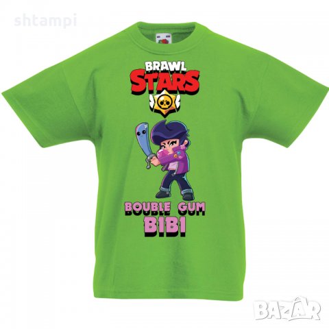 Детска тениска Bouble Gum Bibi Brawl Stars, снимка 4 - Детски тениски и потници - 32919721