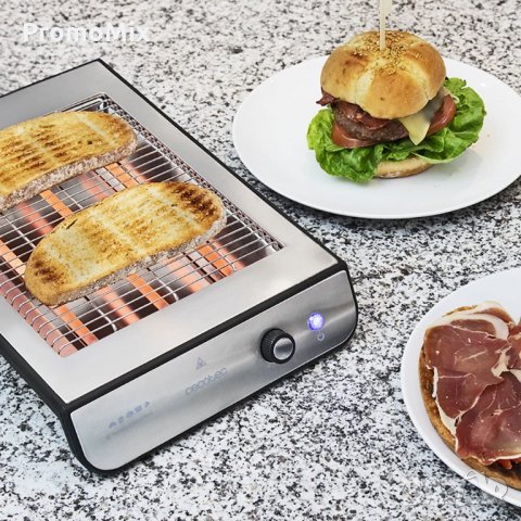 Тостер Cecotec Turbo Easy Toast 900 W хоризонтален плосък, снимка 2 - Тостери - 34654590