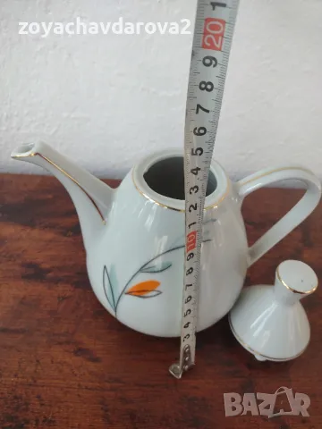 БЪЛГАРСКА ПОРЦЕЛАНОВА КАНА ОТ СЕРВИЗ, снимка 7 - Сервизи - 49004042