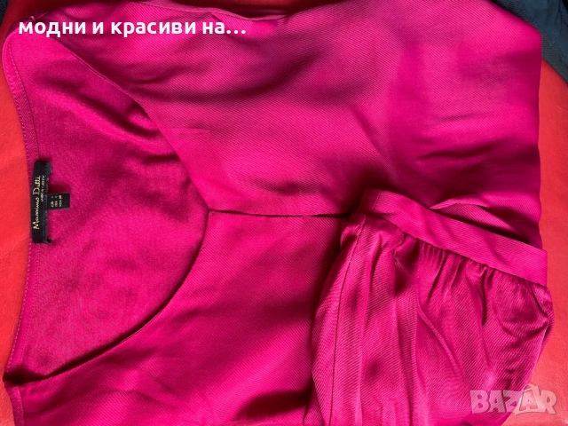 Дамска риза Massimo Dutti, цвят фуксия, размер L, снимка 13 - Ризи - 53525791