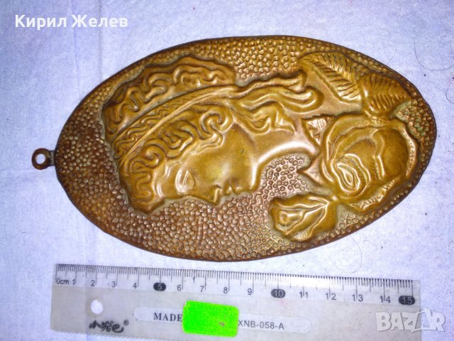 ДАМА с РОЗИ Изящна Стара МЕДНА ГРАВЮРА ПАНО Кована МЕД Ръчна МАЙСТОРСКА ХУДОЖЕСТВЕНА ИЗРАБОТКА 41557, снимка 7 - Пана - 43651104