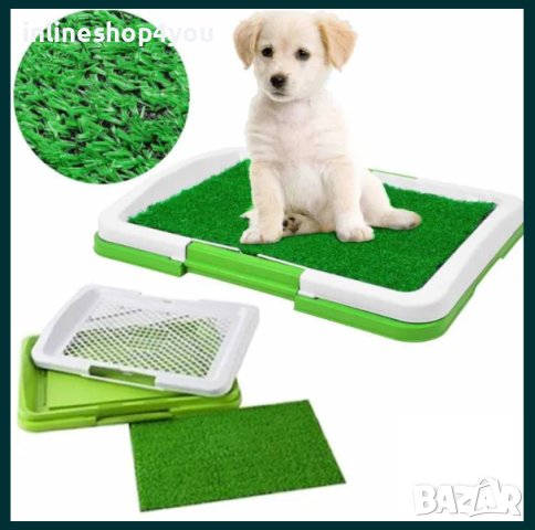 Puppy Potty Pad тоалетна за куче/котка с решетка и изкуствена трева, снимка 3 - За кучета - 43141897