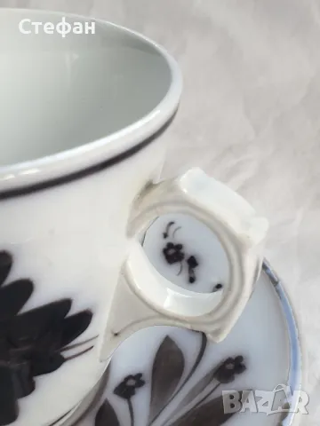 Френски порцеланов комплект нач. 20 век, снимка 3 - Антикварни и старинни предмети - 50236709