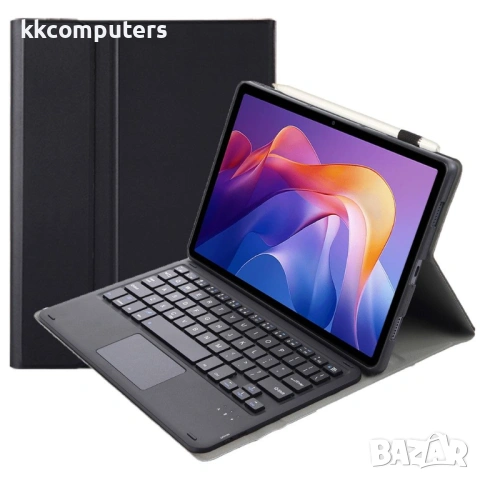A0N15-A Кожен Калъф с Клавиатура и Тъчпад за Xiaomi Redmi Pad 2 Отделяема, Стойка, Холдер за Стилус,, снимка 3 - Калъфи, кейсове - 53071895