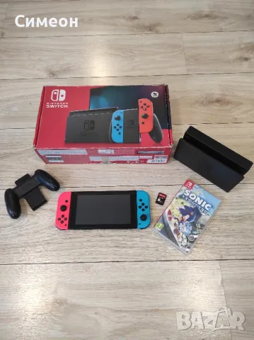 Nintendo Switch + две игри, снимка 1 - Nintendo конзоли - 49319677