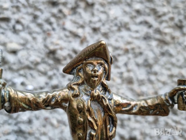 Антикварни Бронзови Свещници Фокусник Франция- (1930-1940г), снимка 13 - Антикварни и старинни предмети - 40112344