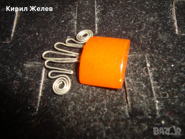 КЕХЛИБАРЕНО РЕТРО СТАРИННО МЕЛХИОРЕНО БИЖУ УКРАШЕНИЕ НАТУРАЛЕН БАЛТИЙСКИ КЕХЛИБАР РУСИЯ 19375, снимка 5 - Антикварни и старинни предмети - 32318112