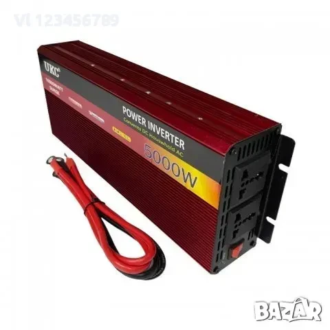 Висококачeствен мощен инвертор за автомобил UKC 12V-220V, 5000W, снимка 3 - Аксесоари и консумативи - 50799100