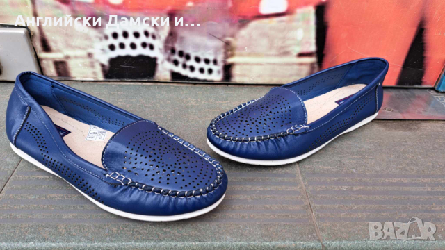 Английски дамски мокасини , снимка 2 - Дамски ежедневни обувки - 44845701