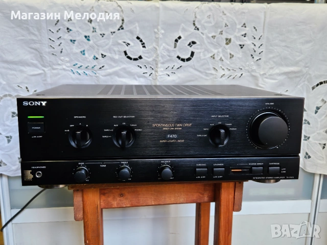 Усилвател SONY TA-F470 Две по 110 вата.  В отлично техническо и визуално състояние.