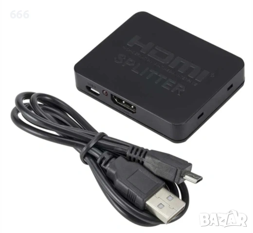 4K HDMI активен сплитер, разклонител, Splitter 1 входa и 2 изхода, снимка 8 - Друга електроника - 53297355