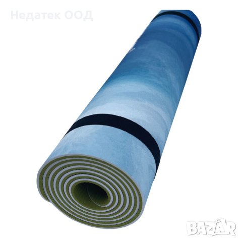 Постелка за фитнес, Yoga Blue, 183x61x0.5см