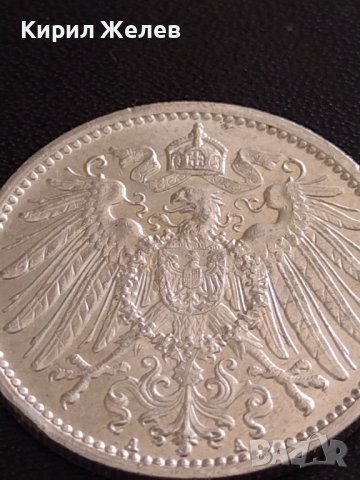 СРЕБЪРНА МОНЕТА 1 марка 1911г. Германска империя Вилхелм втори 27092, снимка 10 - Нумизматика и бонистика - 40465150