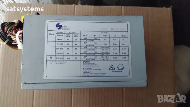 Компютърно захранване 400W SafePower PK-400 ATX12V 120mm FAN