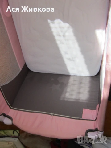 Детско легло - кошарка за спане и игра MONI Sleepy с матрак, снимка 4 - Бебешки легла и матраци - 50772293