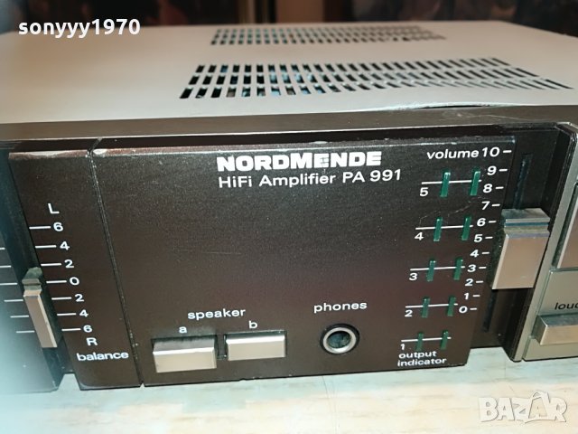 NORDMENDE PA991 HIFI AMPLIFIER GERMANY 0404211836, снимка 4 - Ресийвъри, усилватели, смесителни пултове - 32423182