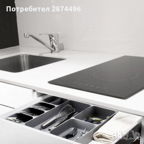 Голям органайзер за чекмедже за кухненски прибори, снимка 7 - Аксесоари за кухня - 35171718