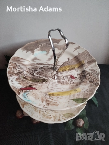 Английски винтидж поднос, снимка 3 - Други - 52497784