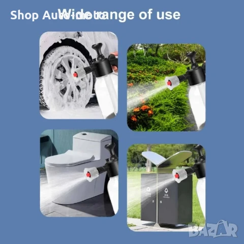 Ръчна помпа пръскачка Automat, За пяна, Спрей бутилка за автомивка, 2L, снимка 7 - Аксесоари и консумативи - 51410708