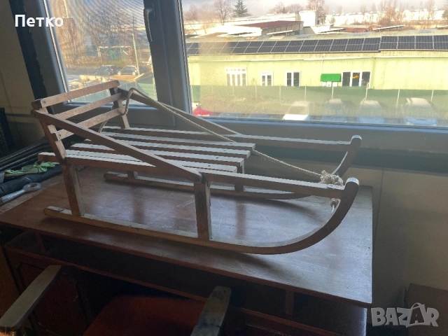 Дървена ретро шейна, снимка 2 - Други ценни предмети - 52811569
