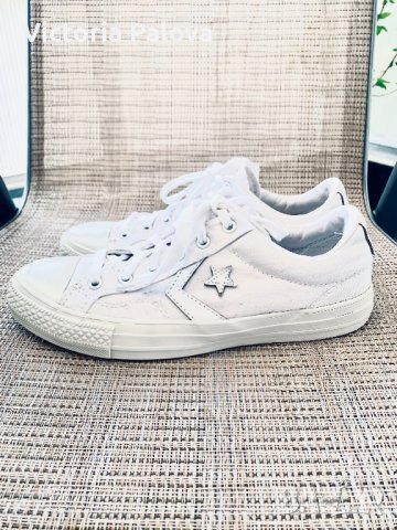 Бели CONVERSE,оригинал, снимка 15 - Кецове - 37311833