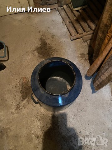 Голям емайлирън съд, снимка 2 - Антикварни и старинни предмети - 43307560