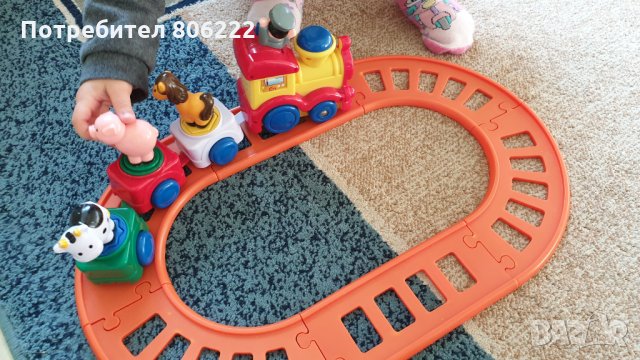 Влак с релси бебешки, снимка 2 - Коли, камиони, мотори, писти - 27278902