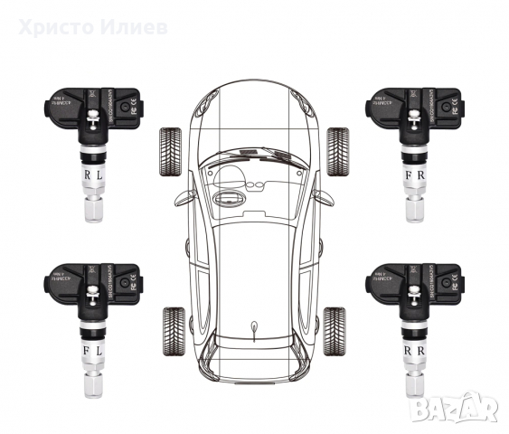 TPMS Датчик Сензор Монитор Наблюдение Налягането в Гумите Android USB, снимка 5 - Части - 36447416