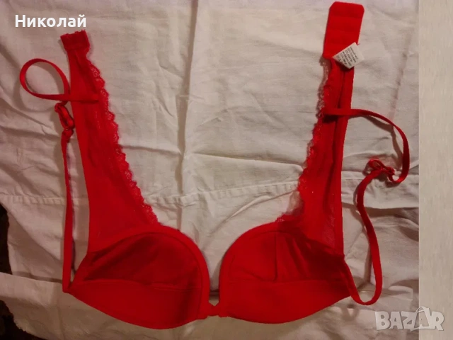 Сутиен с дантелени рамки, снимка 2 - Бельо - 53187191