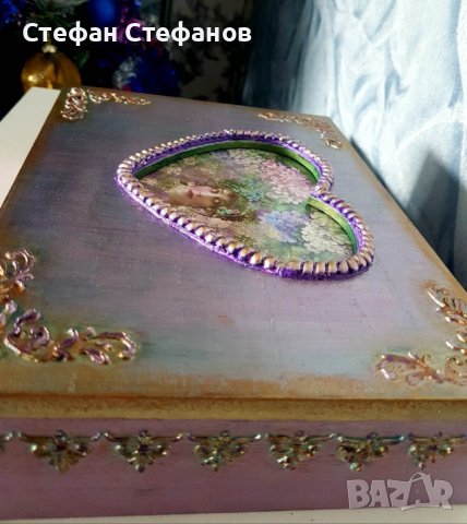 Дървена кутия за бижута, снимка 2 - Декорация за дома - 38950228