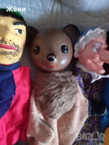 Винтидж кукли ръкавици за куклен театър , снимка 3 - Кукли - 50183535