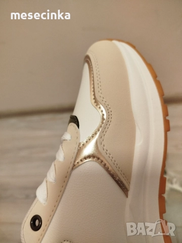 Нови фешън сникърси зелено, бяло, златно, снимка 5 - Маратонки - 52398560
