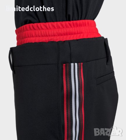 BURBERRY Black Double-Waist Side-Stripe Notched Мъжки Панталони size 48 (M), снимка 7 - Панталони - 43824068